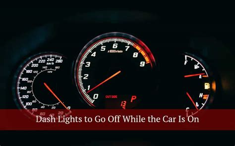 dashboard lights off while driving