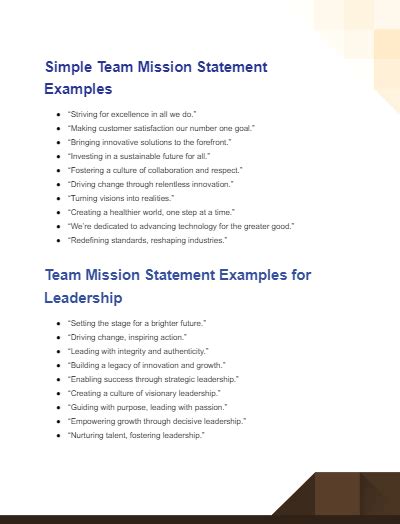 data team mission statement examples