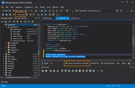 data type date in mysql