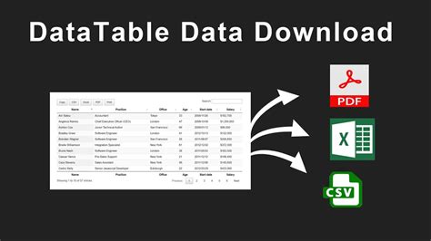datatable export excel exportoptions
