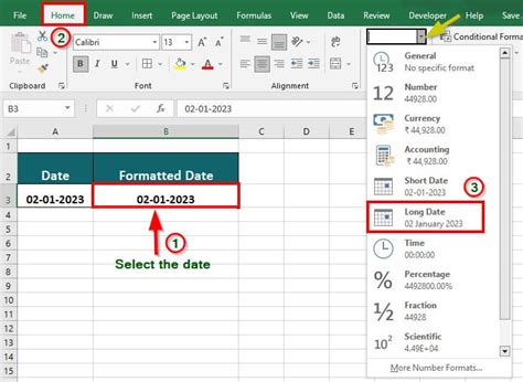 date format not changing in excel csv