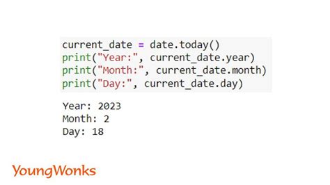 datetime date today () in python