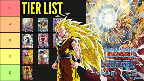 dbs card game deck tier list