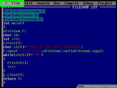 debugging in c++ programming examples