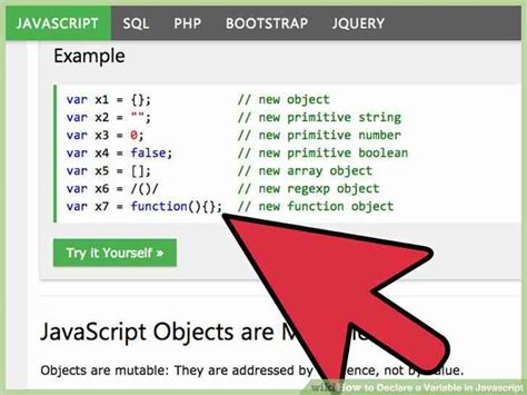 declarar variables en javascript