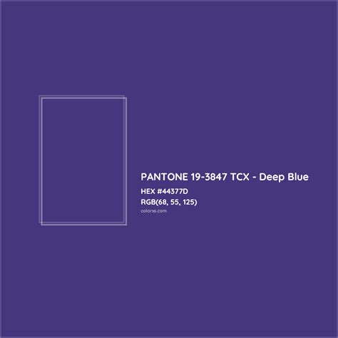 deep blue pantone code