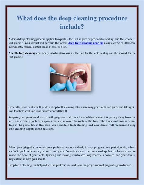 deep cleaning procedure code