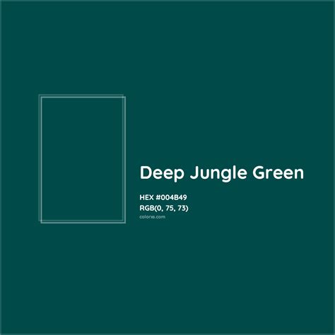 deep jungle green hex code