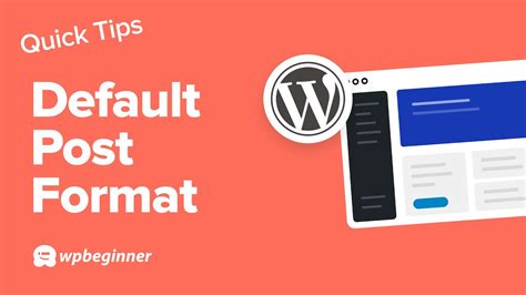 default post format wordpress