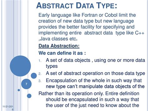 define abstract data type with suitable example