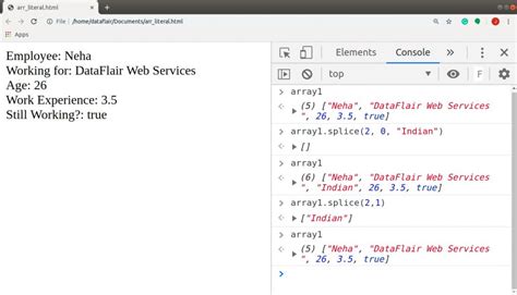 define array in javascript
