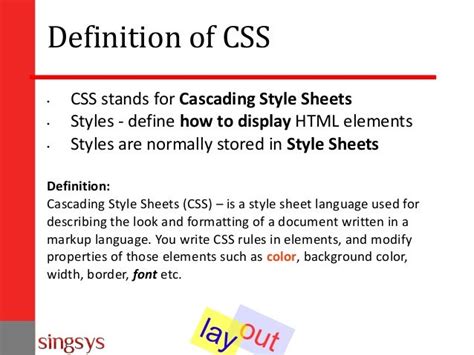 define css in html