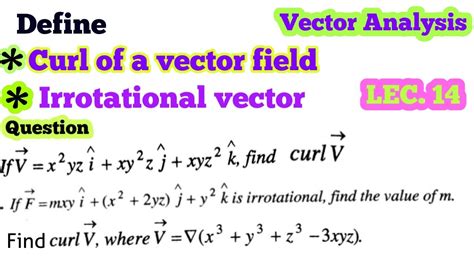 define curl of a vector field with example