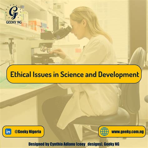 define ethical issues in science and development