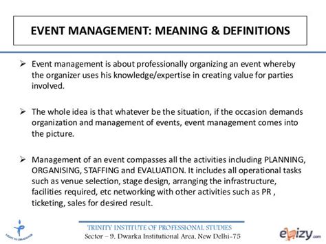 define event in event management