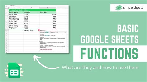 define function google sheets