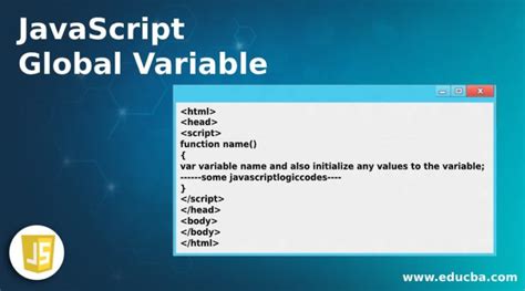 define global variable in javascript