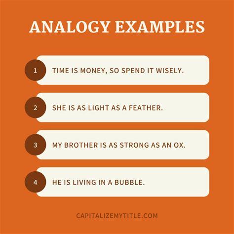 define good analogy with example