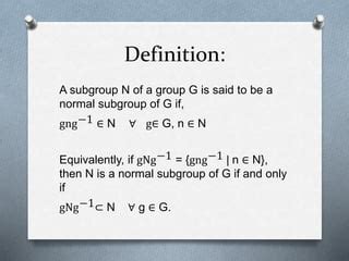 define normal subgroup in discrete mathematics