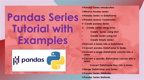 define pandas series
