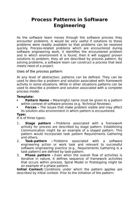 define pattern in software engineering