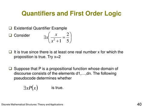 define quantifiers in first order logic