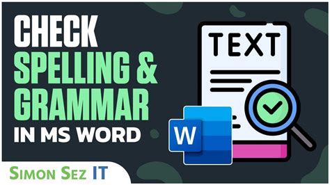 define spelling and grammar check in ms word