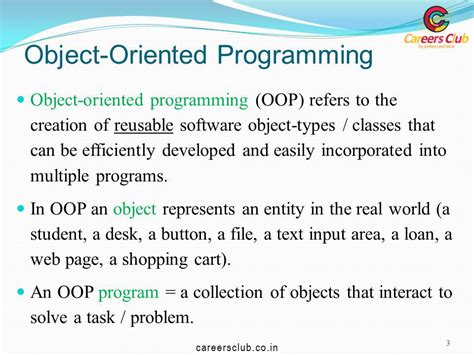 define the object oriented programming