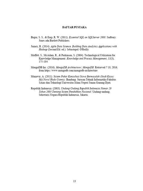 definisi daftar pustaka