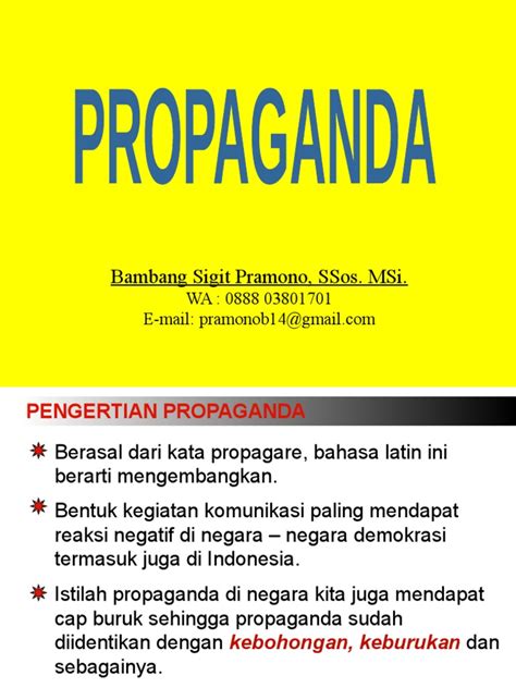 definisi poster propaganda