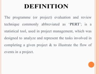 definition of programme evaluation and review technique