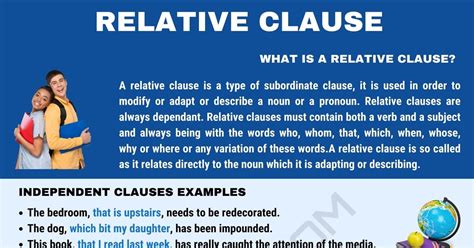 definition of relative clauses with examples