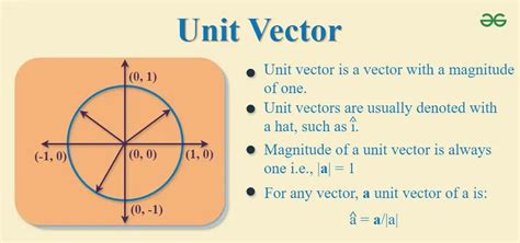 definition of unit vector with example