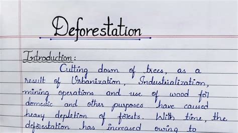 deforestation introduction and conclusion