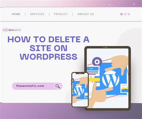 delete a site in wordpress
