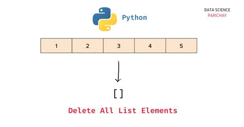 delete all values from list python