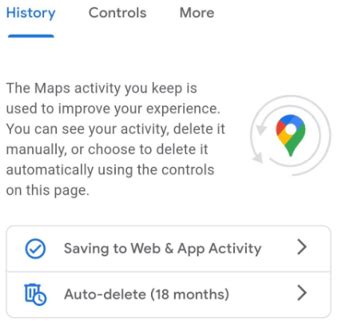 delete android auto maps history