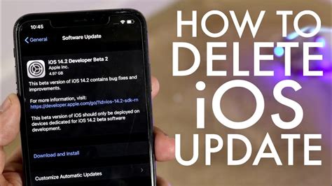 delete ios updates on iphone
