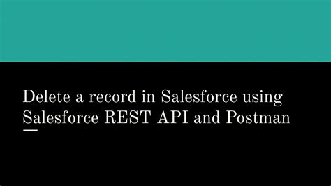 delete rest api salesforce