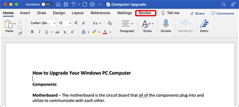 delete revision history word document