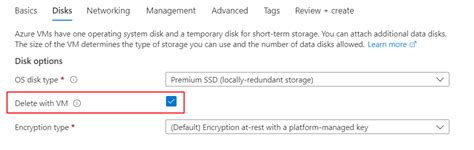 Deleting a VM while keeping the OS disk