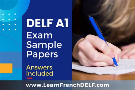 delf a1 sample papers with answers