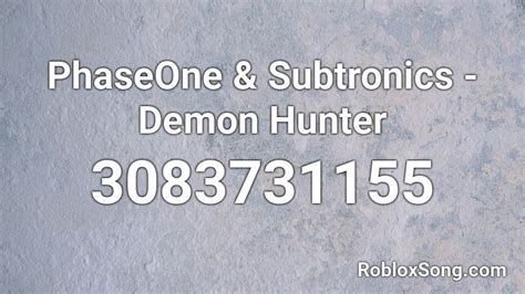 demon hunter roblox id