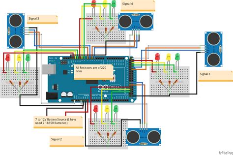 density based traffic light control system using arduino code