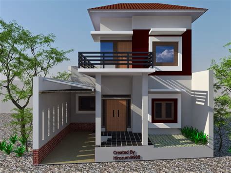 desain rumah minimalis modern 7x15