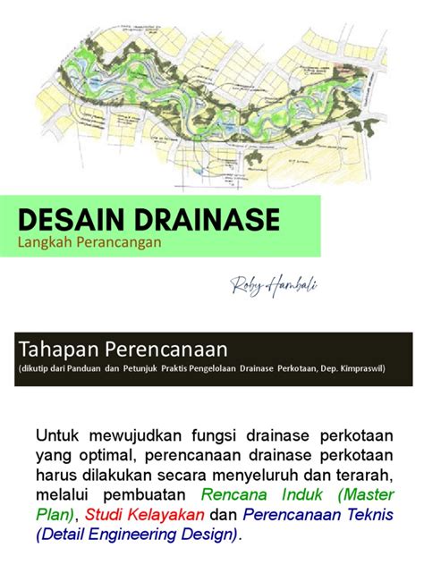 Desain sistem drainase