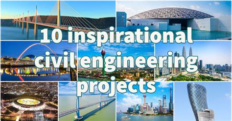 describe five examples of civil engineering projects