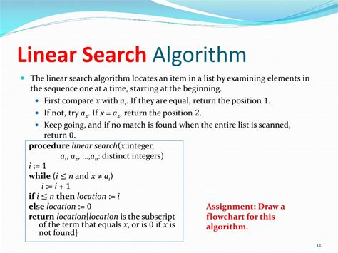 describe how a linear search algorithm works