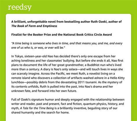 description of a book example