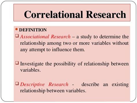 descriptive correlational method meaning